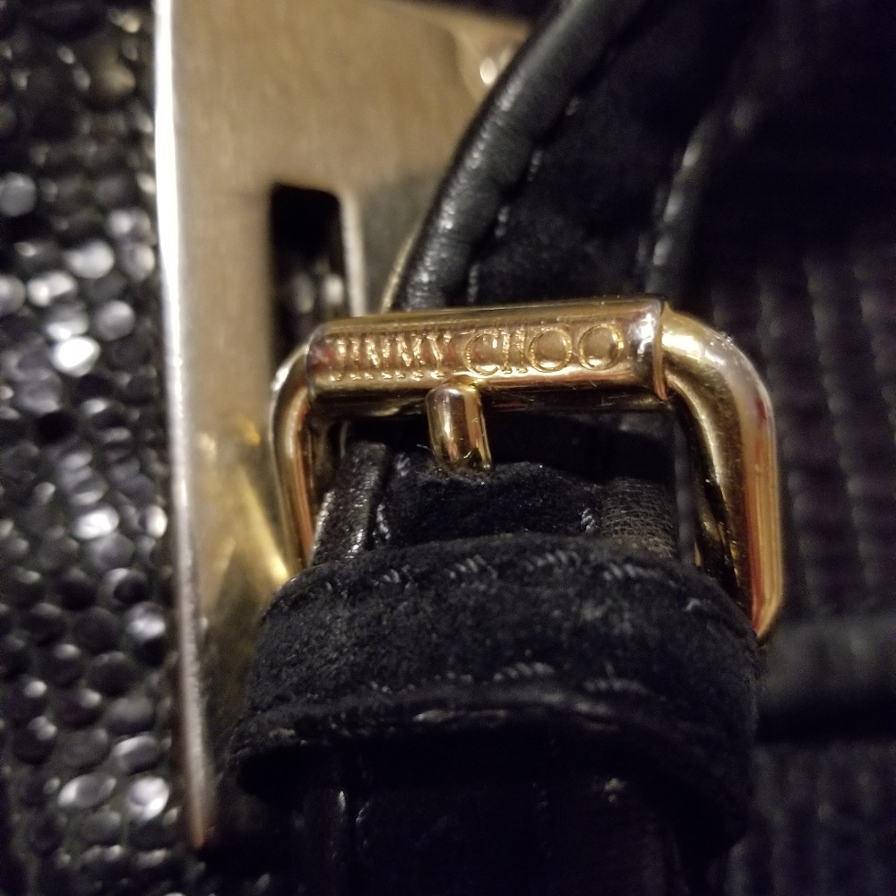 Jimmy Choo Black Python Bag - Picture 5 of 8